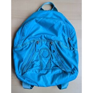 Kipling Metallic Light Blue Teal Satin G.rilla Girlz Backpack